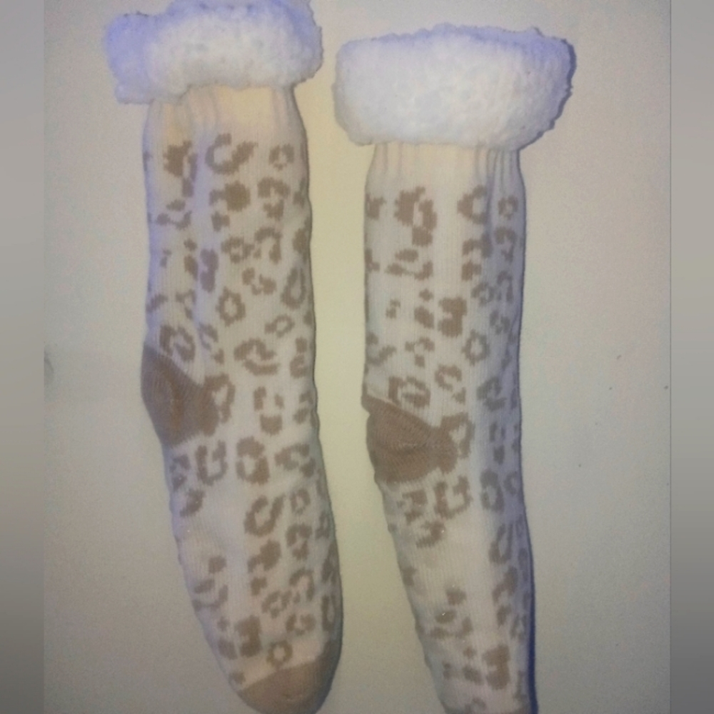 Thick Warm Antiskid Floor Leopard for Print Socks